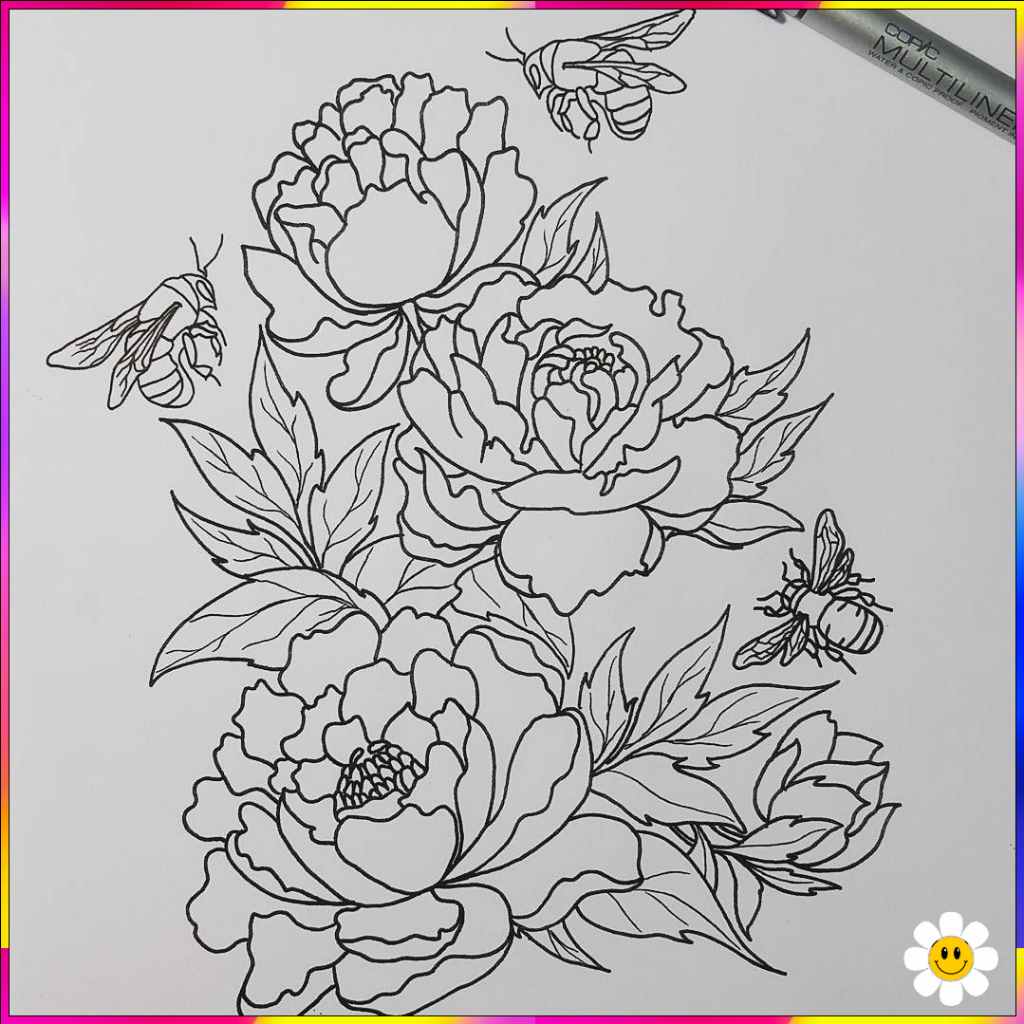 easy to draw flowers