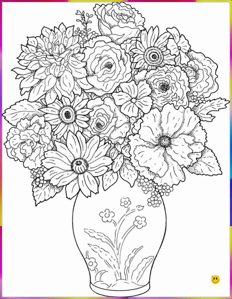 pretty flower drawing