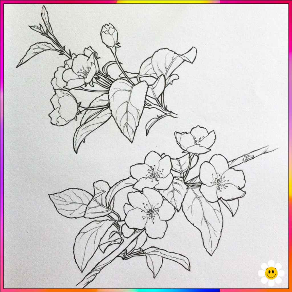 flower drawing images