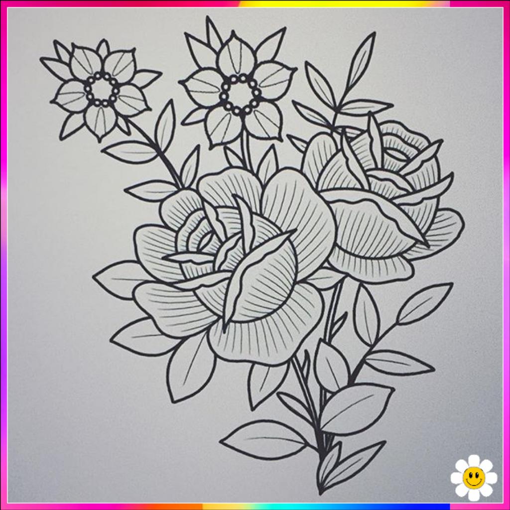 pictures of flowers to draw
