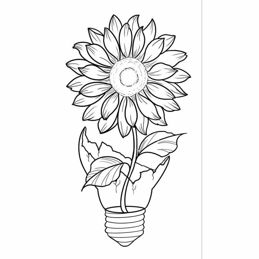flower pot images drawing